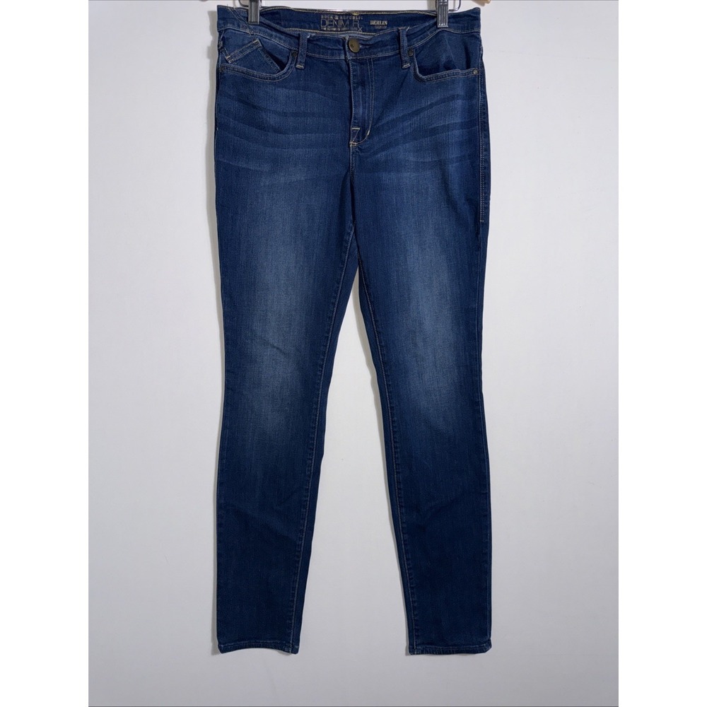 Rock & Republic Slimming Denim Cure RX Womens Berlin‎ Skinny Blue Sz 14L